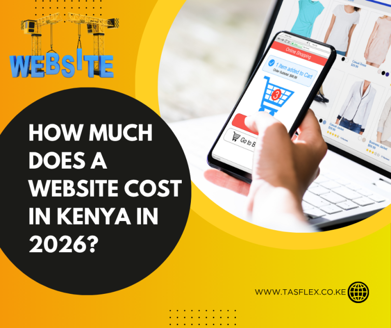Website development cost breakdown in Kenya showing different pricing tiers