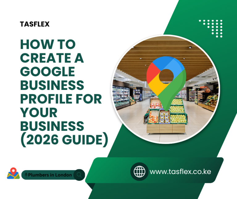 Creating a Google Business Profile showing local business listing setup and map visibility