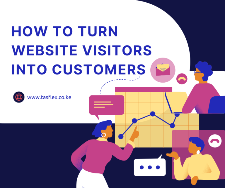 Website conversion funnel showing visitors turning into paying customers