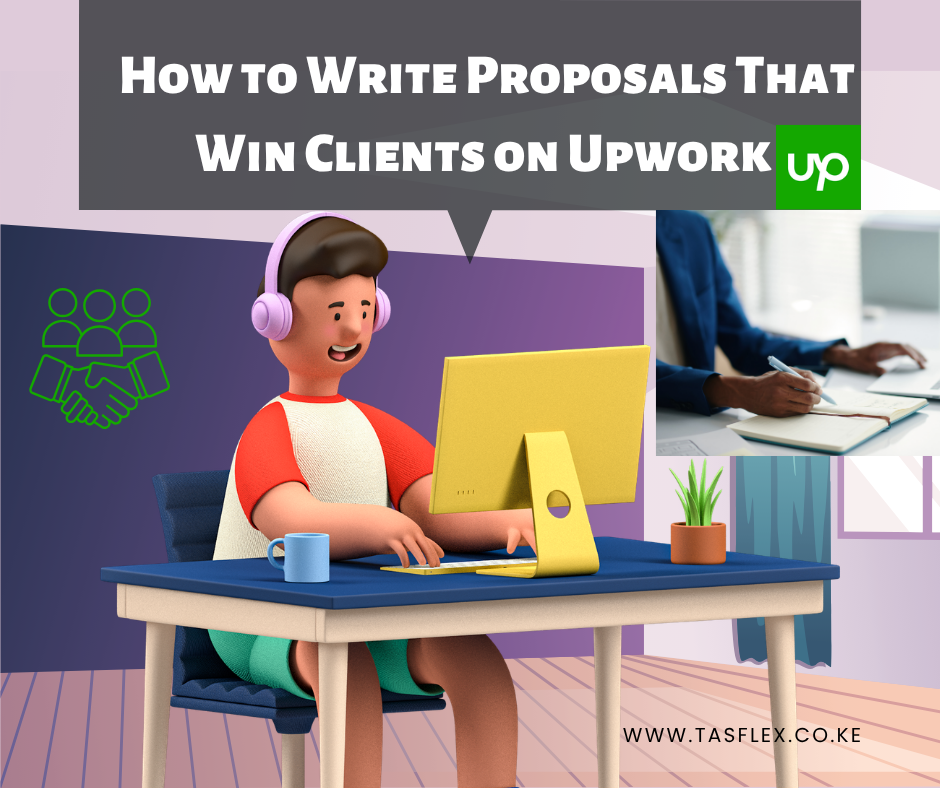 Freelancer writing a winning proposal on Upwork to attract clients