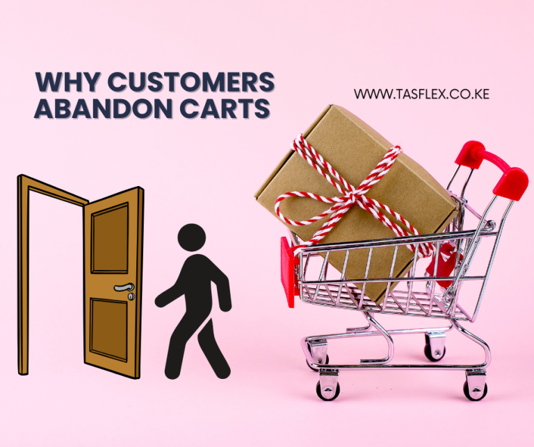 Online shopping cart abandonment showing users leaving before completing purchase | Tasflex