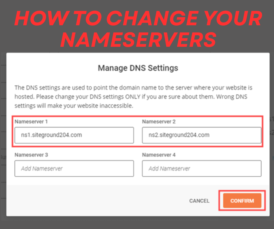 Changing domain nameservers safely without causing website downtime