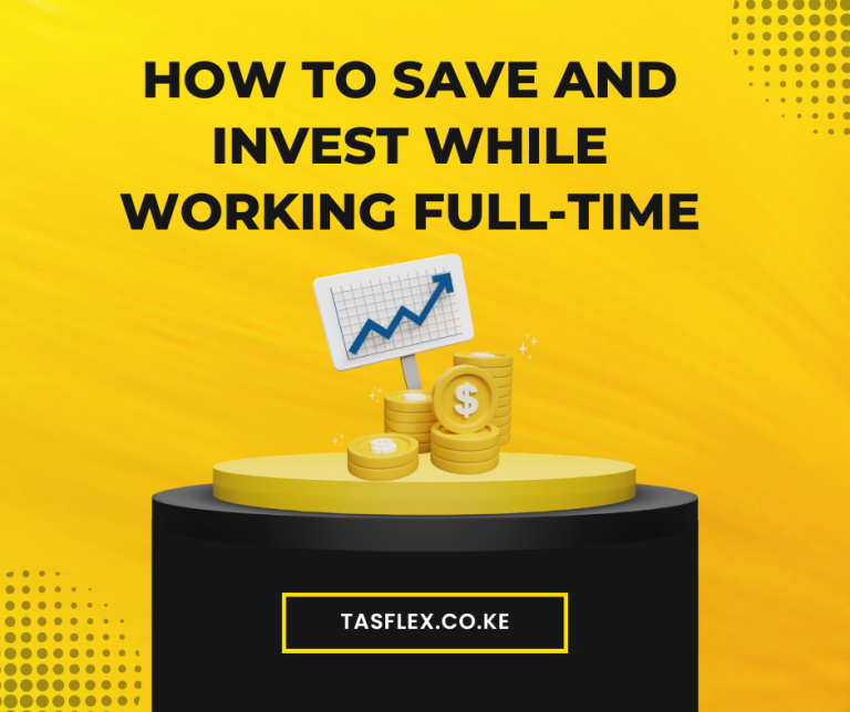 Person managing salary, saving money, and investing while working a full-time job