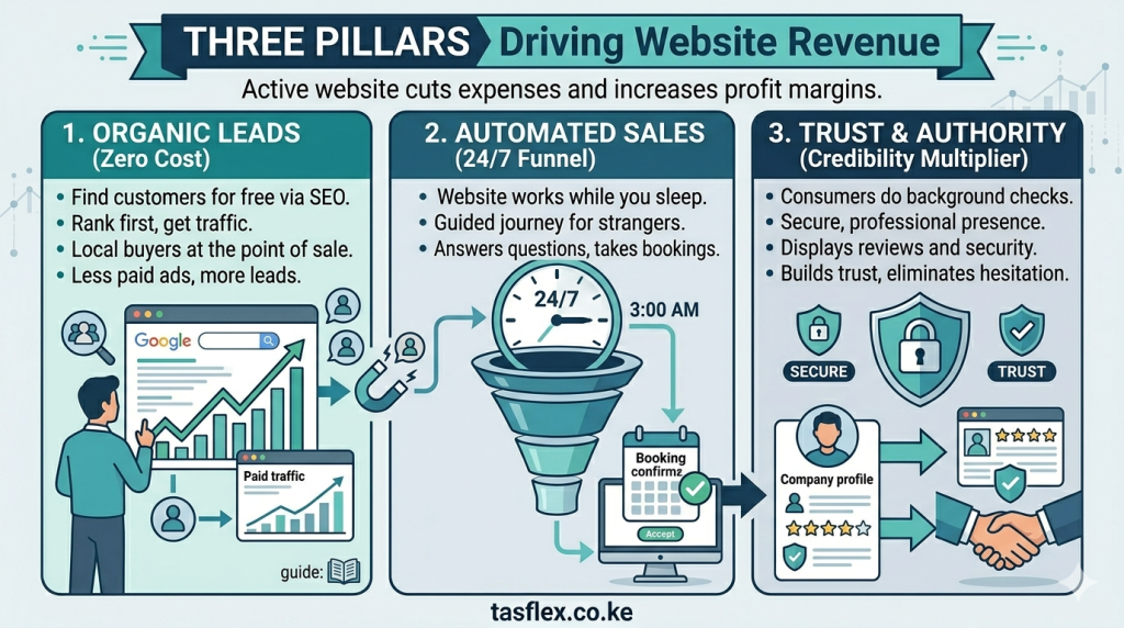 The Three Pillars Driving Website Revenue