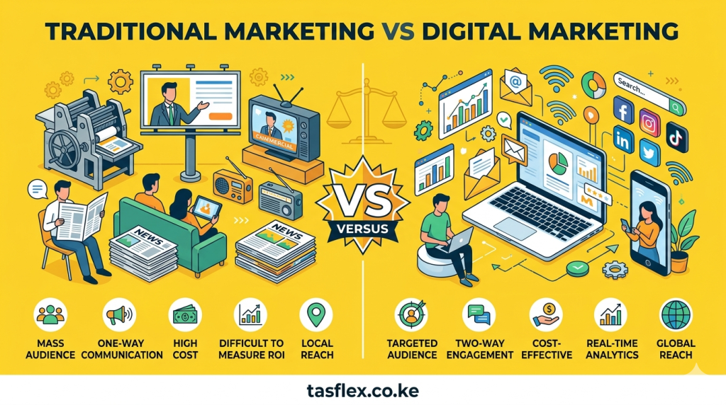 Traditional Marketing Vs Digital Marketing