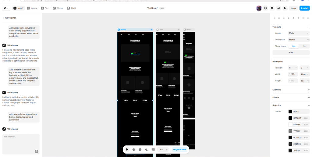 I Tested Framer AI Website Builder. Here’s My Honest Review (2026 Guide) 3 Wireframer guide Review