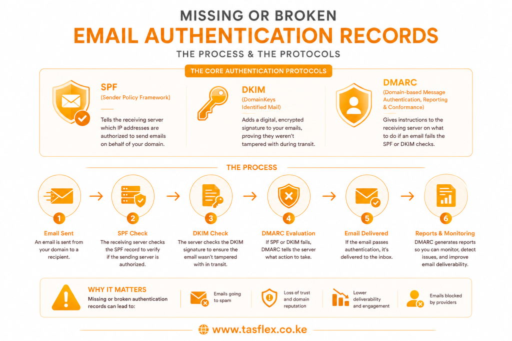 Email authentication protocals