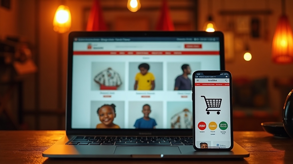 Ecommerce Website Design in Bungoma displayed on laptop and smartphone