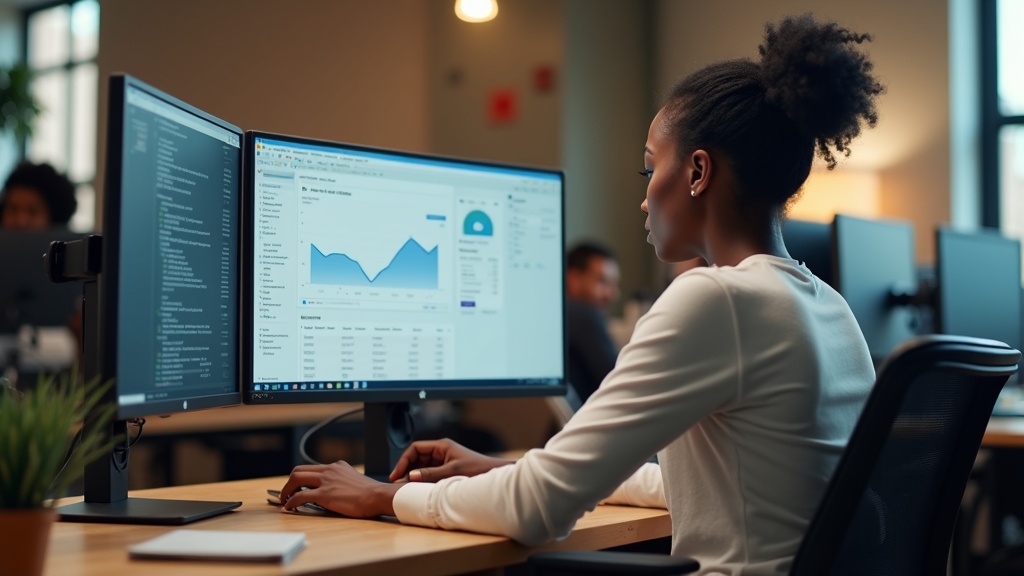 Kenyan digital marketer performing SEO analysis and content optimization