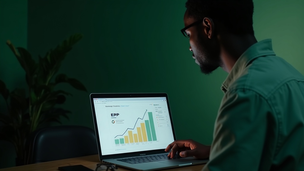Digital marketer analysing GBP performance for Bungoma business