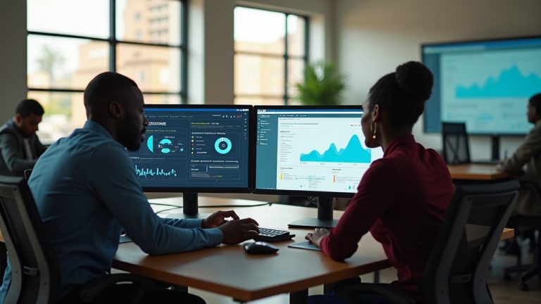 SEO Services in Makueni: 2026 Data-Driven Playbook for Website Design Dominance. 28 Black Kenyan SEO experts and web designers collaborating in a Makueni office, reviewing SEO dashboards and website prototypes