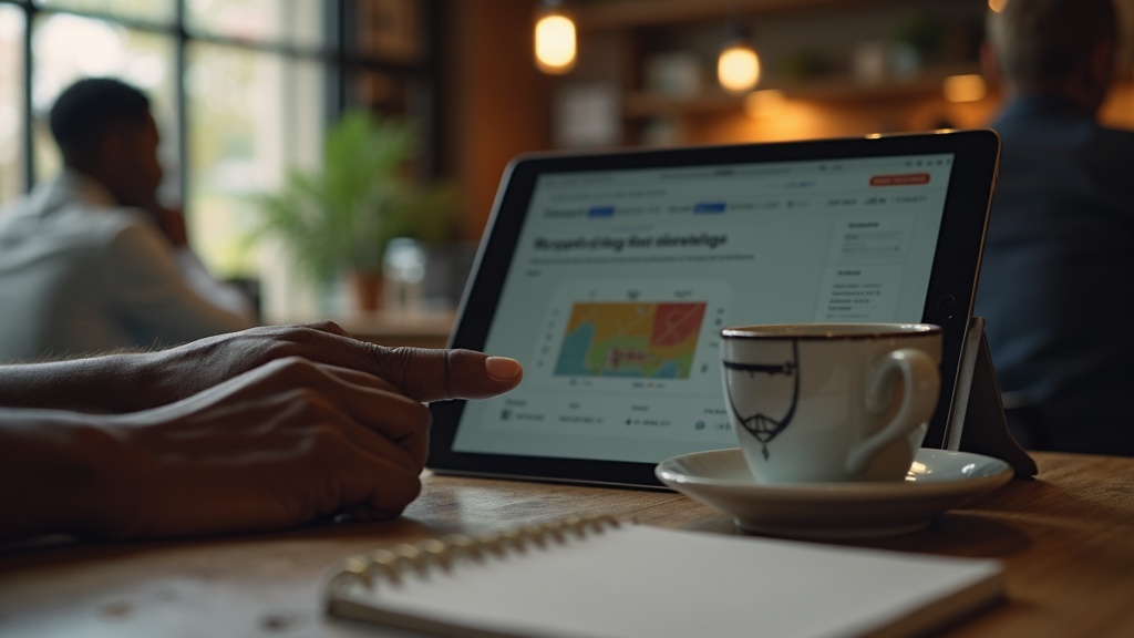 Black Kenyan entrepreneur discusses website design cost with digital agency in Nyeri